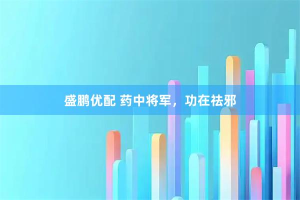盛鹏优配 药中将军，功在祛邪